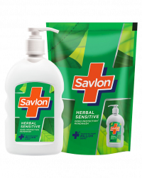 Savlon Handwash Herbal Sensitive 200ML + Refill 175ML