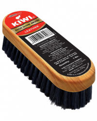 Kiwi Leather Mini Shoe Shine Brush