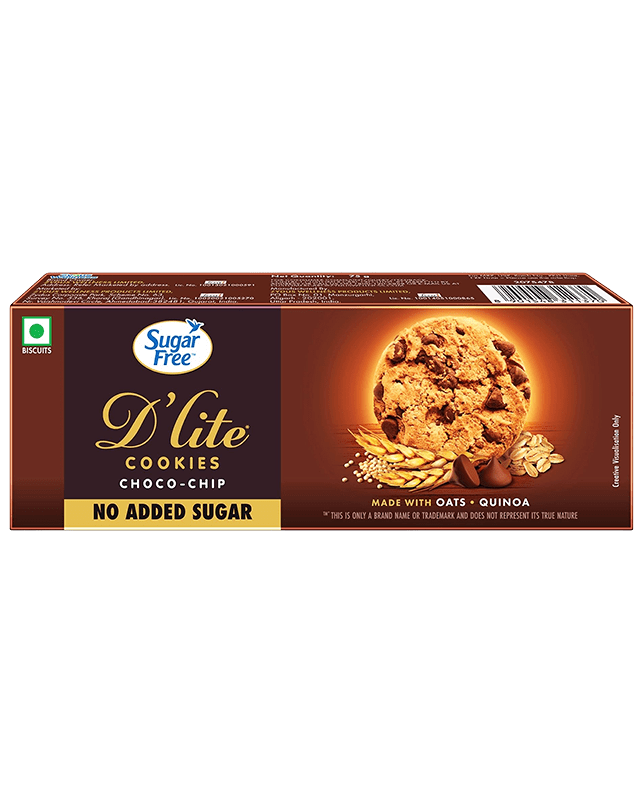 Sugar Free D'Lite Cookies Choco Chip 75G
