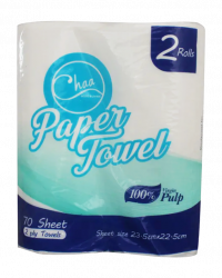 Chaa Paper Towel 2Ply 2 Rolls 70's