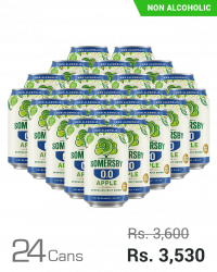 Somersby Apple 0.0 Sparkling Fruit Drink 320ML x 24 Cans