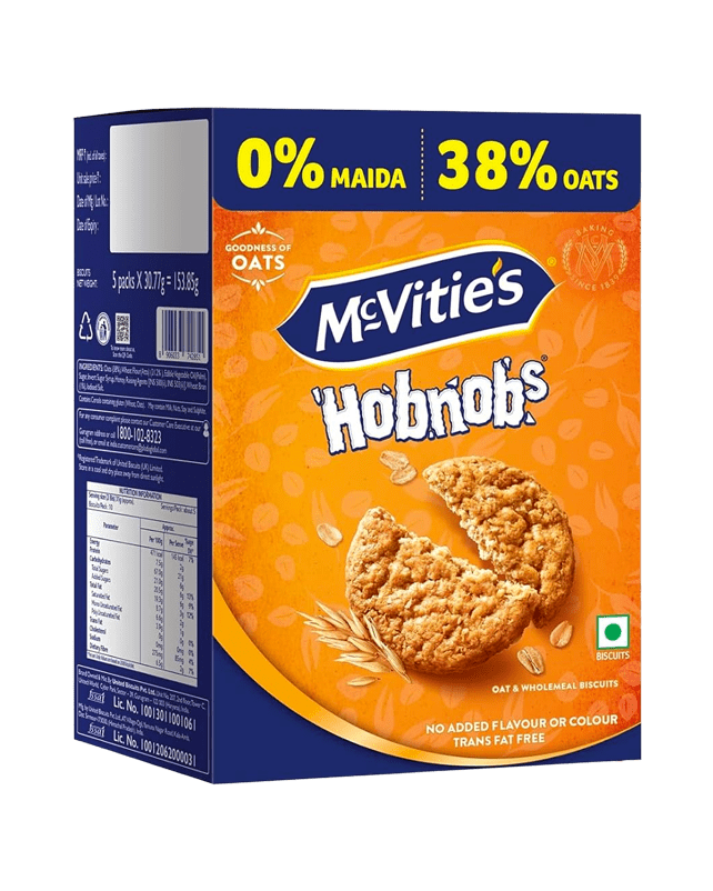 McVities Hobnobs Oat Cookies 153.85G McVities Hobnobs Oat Cookies 153.85G