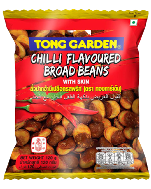 Tong Garden Chilli Flavoured Broad Beans With Skin 120G