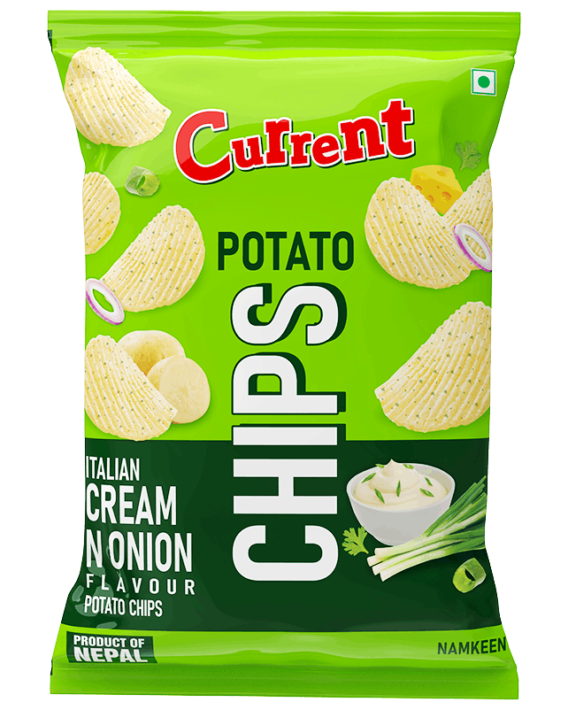 Current Potato Chips Italian Cream & Onion 45G