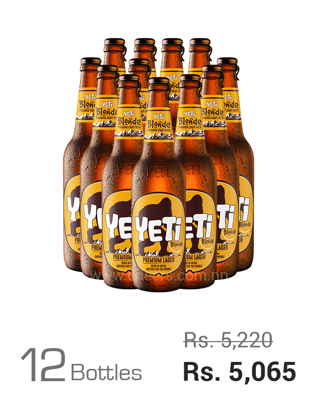 Yeti Blonde Premium Craft Lager 650ML x 12 Bottles Yeti Blonde Premium Craft Lager 650ML x 12 Bottles