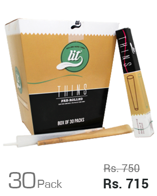 LIT Thins Pre-Rolled Rolling Paper 2 Cones 30's Pack LIT Thins Pre-Rolled Rolling Paper 2 Cones 30's Pack