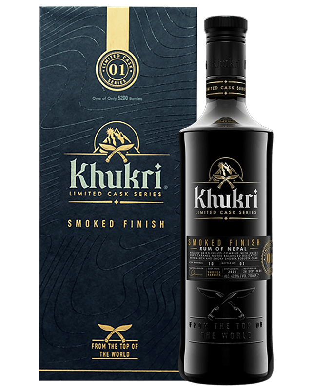 Khukri Limited Cask Series Smoked Finish Rum 750ML