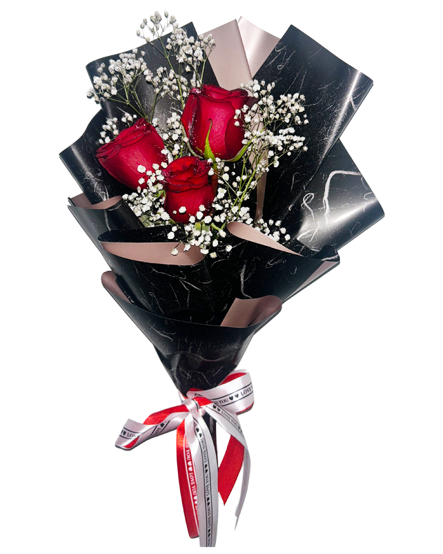 Rose Bouquet (3 Flowers)