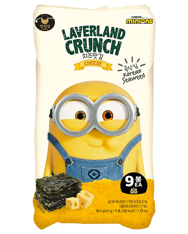 Laverland Crunch Cheese Seaweed 40.5G (4.5G x 9's)
