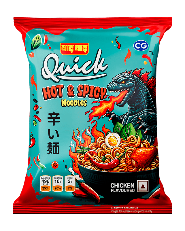Wai Wai Quick Hot & Spicy Chicken Flavour Noodles 70G Wai Wai Quick Hot & Spicy Chicken Flavour Noodles 70G