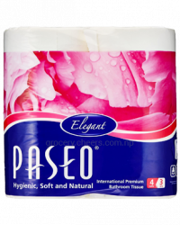 Paseo Elegant Toilet Paper 3Ply 4 Rolls 300's