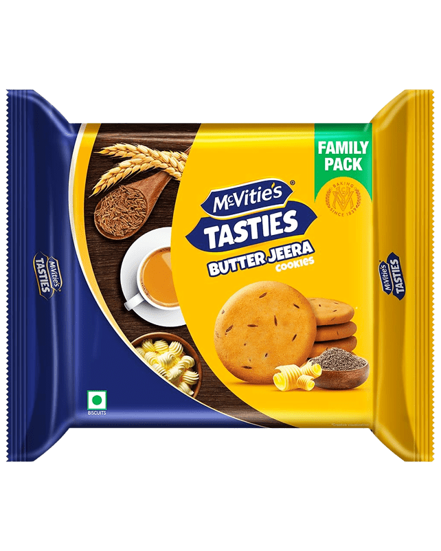 McVities Tasties Butter Jeera Cookies 464G (58G x 8's) McVities Tasties Butter Jeera Cookies 464G (58G x 8's)