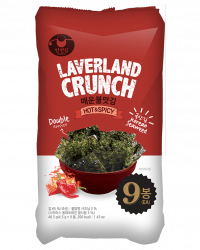 Laverland Crunch Hot & Spicy Seaweed 40.5G (4.5G x 9's)