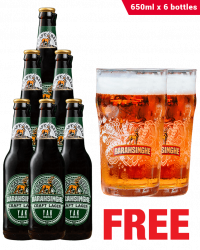 Barahsinghe Craft Lager 650ML x 6 Bottles + 2 Glasses Free