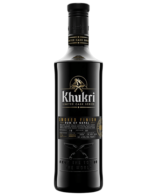 Khukri Limited Cask Series Smoked Finish Rum 750ML Khukri Limited Cask Series Smoked Finish Rum 750ML