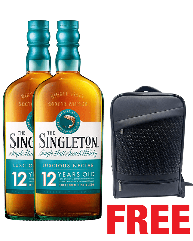 Singleton 12yrs 700ML x 2 Bottles + 1 Backpack Free