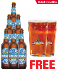 Barahsinghe Yaktoberfest 650ML x 6 Bottles + 2 Glasses Free