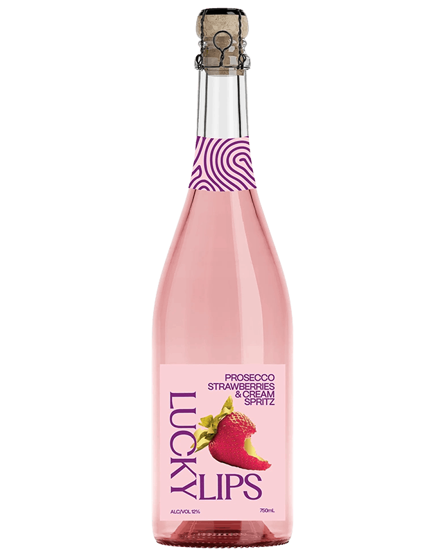 Lucky Lips Prosecco Strawberry & Cream Spritz 750ML