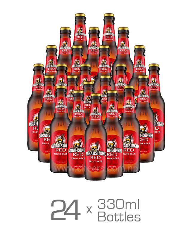 Barahsinghe Red Fruit Beer Cherry 330ML x 24 Bottles
