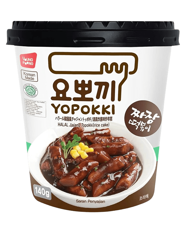 Yopokki Jjajang Topokki (Rice Cake) 120G Cup Yopokki Jjajang Topokki (Rice Cake) 120G Cup