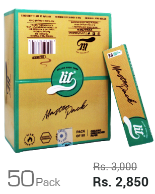 LIT Master Pack Rolling Paper 33 Papers 50's Box LIT Master Pack Rolling Paper 33 Papers 50's Box