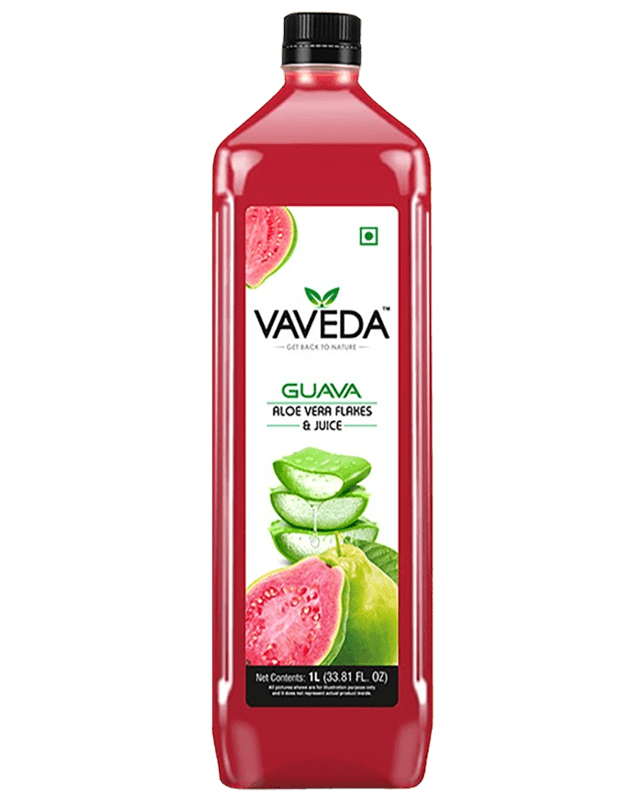 Vaveda Guava Aloe Vera Flakes & Juice 1L Vaveda Guava Aloe Vera Flakes & Juice 1L