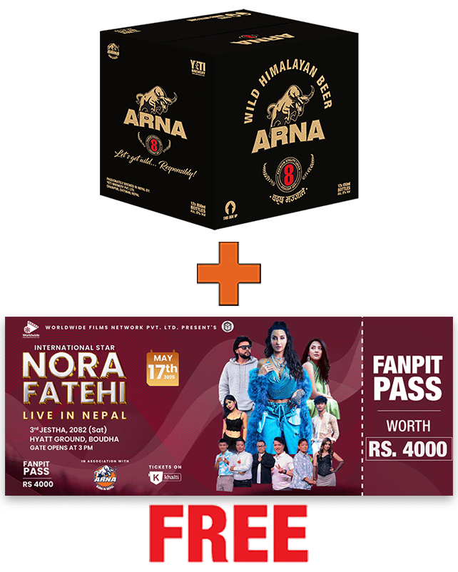 Arna 8 650ML x 12 Bottles + 1 Nora Fatehi Live Fanpit Pass Arna 8 650ML x 12 Bottles + 1 Nora Fatehi Live Fanpit Pass