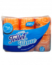 Chaa Toilet Paper 3Ply 12 Rolls 180's