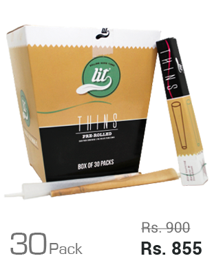 LIT Thins Pre-Rolled Rolling Paper 2 Cones 30's Pack