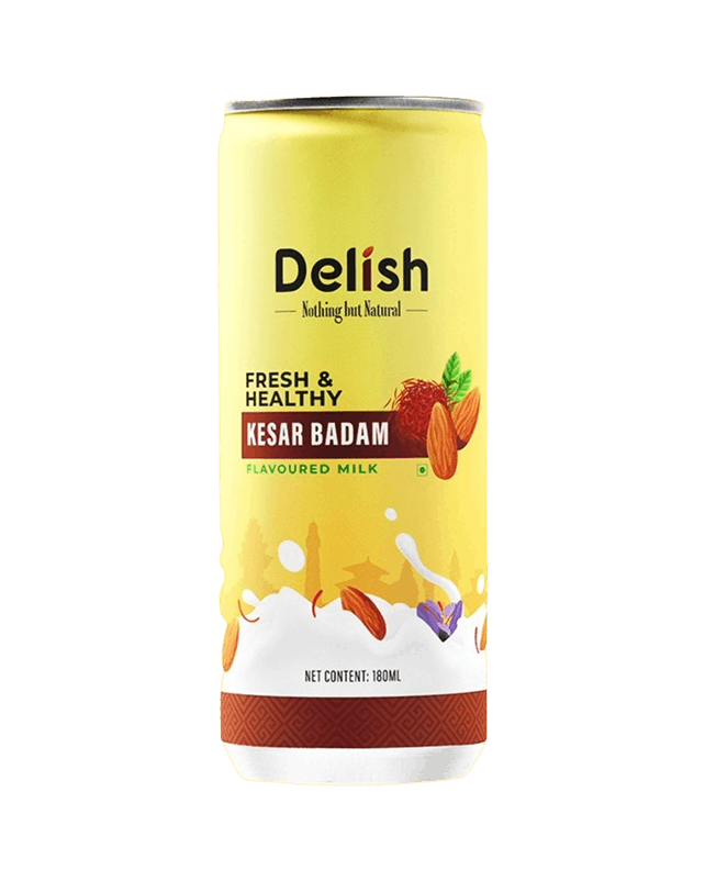 Delish Kesar Badam Flavoured Milk 180ML