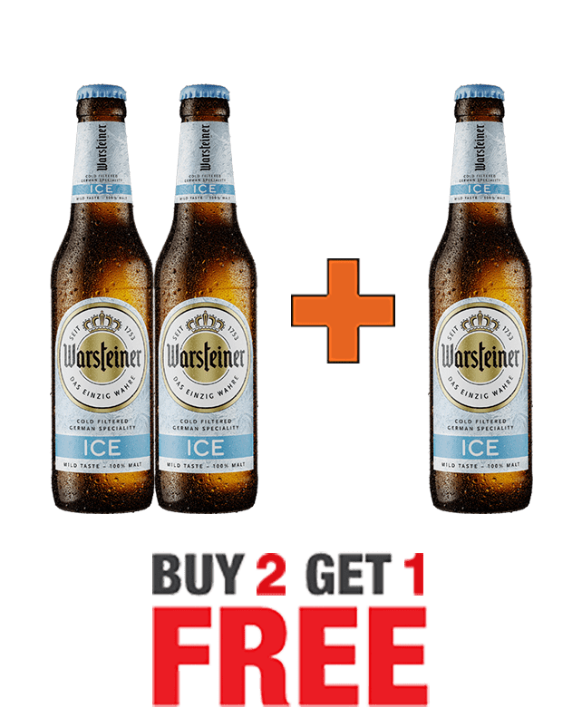 Warsteiner Ice Bottle 330ML Buy2 Get1 Free Warsteiner Ice Bottle 330ML Buy2 Get1 Free