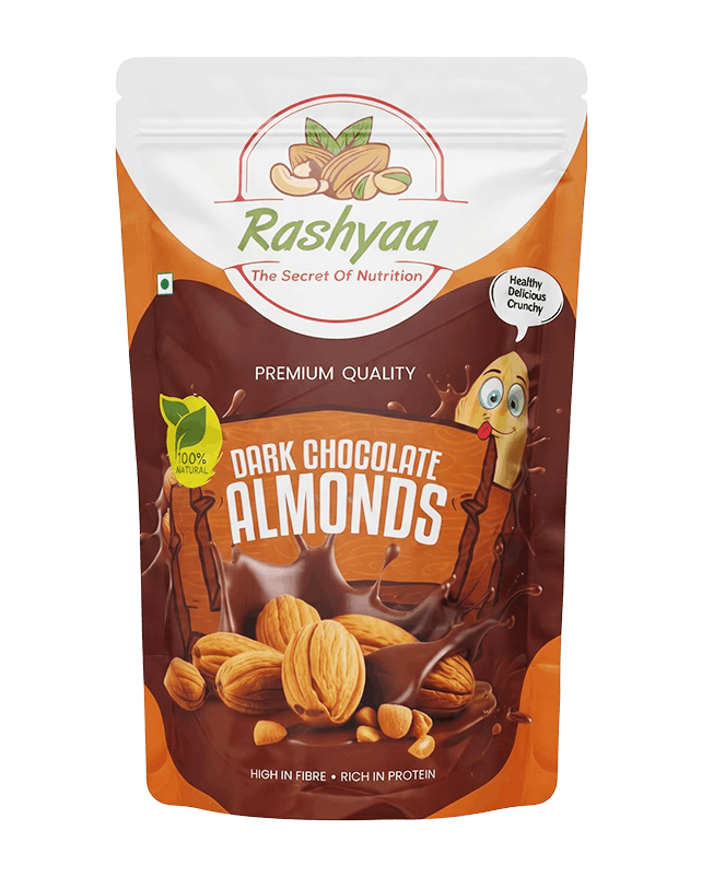 Rashyaa Dark Chocolate Almonds 80G