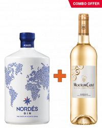 Nordes Gin 700ML + Mouton Cadet Bordeaux Blanc 750ML Combo