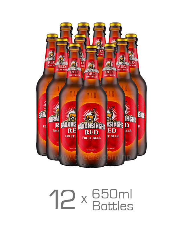 Barahsinghe Red Fruit Beer Cherry 650ML x 12 Bottles