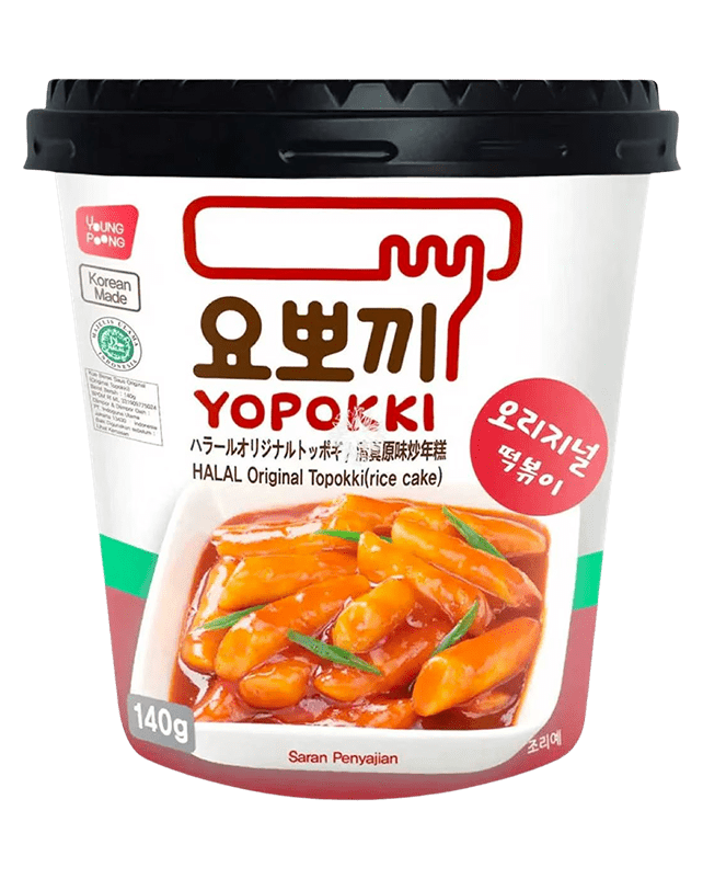Yopokki Original Topokki (Rice Cake) 120G Cup Yopokki Original Topokki (Rice Cake) 120G Cup